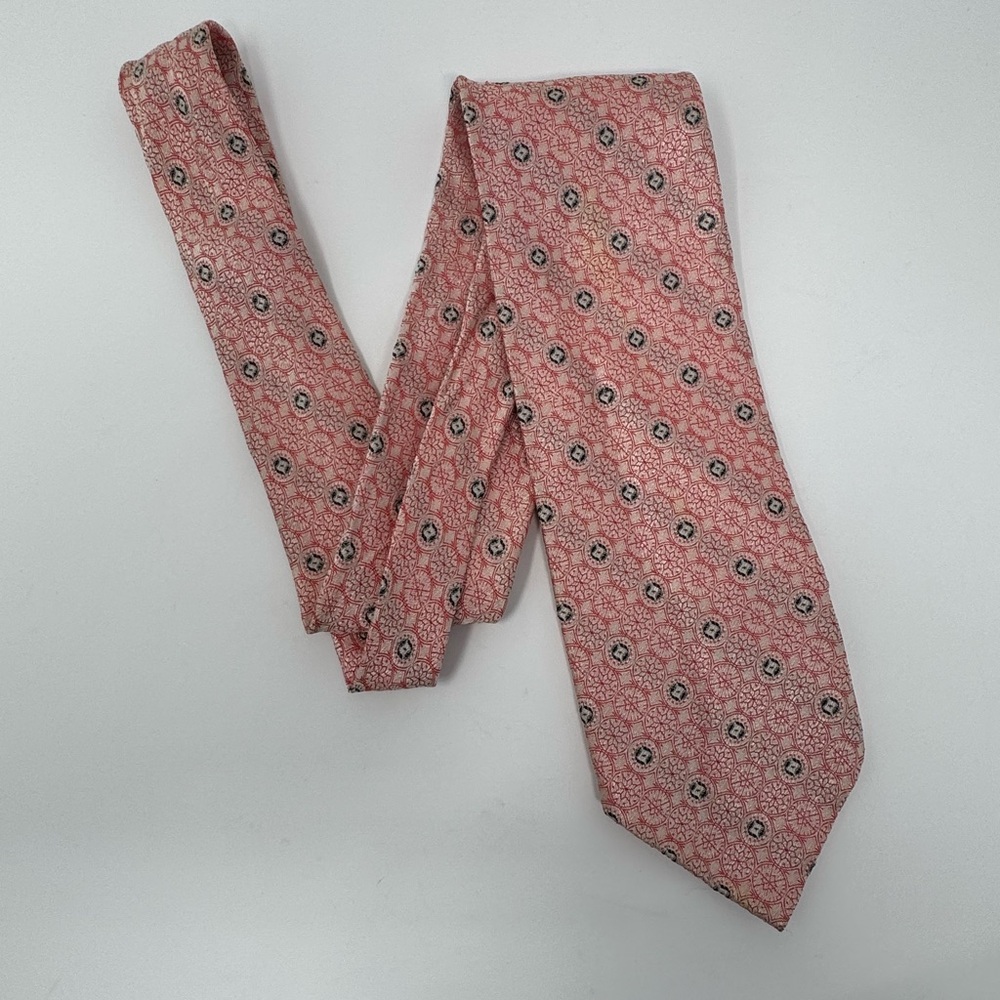 Neck Tie, Vintage Retro Boho Geometric, dots circles antique work office preppy